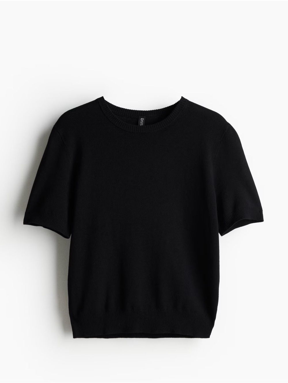 NWT H&M Black Fine Knit Top
